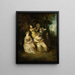 La sérénade italienne - Jean-Antoine Watteau — gerahmtes Bild an der Wand