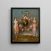 L'Unione della musica e della commedia - Jean-Antoine Watteau — quadro incorniciato alla parete
