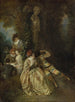 Möchten Sie die Schönheiten besiegen - Jean-Antoine Watteau — Ansicht des Kunstwerks