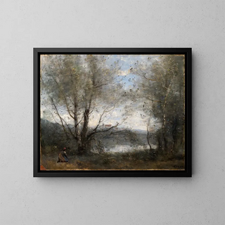 JeanBaptisteCamille Corot - A Pond Seen through the Trees.webp