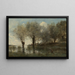 Ein Teich in der Picardie - Jean-Baptiste-Camille Corot — gerahmtes Bild an der Wand
