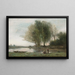 Arleux-du-Nord - Jean-Baptiste-Camille Corot — framed artwork on a wall