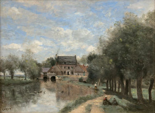 JeanBaptisteCamille Corot - ArleuxduNord le Moulin Drocourt sur la Sense.webp