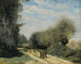 Strada nella campagna a Crcy-en-Brie - Jean-Baptiste-Camille Corot — vista dell’opera