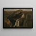 Waterfalls of Tivoli - Jean-Baptiste-Camille Corot — framed artwork on a wall