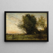 Evening Freshness - Jean-Baptiste-Camille Corot — framed artwork on a wall
