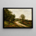 Gouvieux bei Chantilly - Jean-Baptiste-Camille Corot — gerahmtes Bild an der Wand