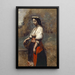 Frau Italienerin am Brunnen - Jean-Baptiste-Camille Corot — gerahmtes Bild an der Wand
