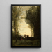 La Danse italienne - Jean-Baptiste-Camille Corot — gerahmtes Bild an der Wand