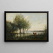 Le Marais - Jean-Baptiste-Camille Corot — framed artwork on a wall