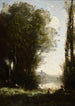 Le due sorelle sotto gli alberi sul bordo del lago - Jean-Baptiste-Camille Corot — vista dell’opera