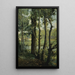 Les Evaux près Château-Thierry chemin bordé d'arbres - Jean-Baptiste-Camille Corot — quadro incorniciato alla parete