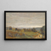 Les Hauteurs de Sèvres, Paris en arrière-plan - Jean-Baptiste-Camille Corot — framed artwork on a wall