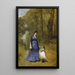 Madame Stumpf und ihre Tochter - Jean-Baptiste-Camille Corot — gerahmtes Bild an der Wand