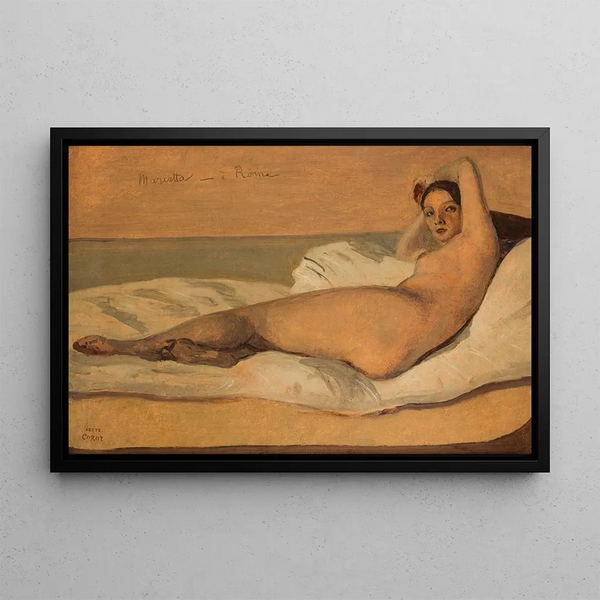 Marietta - Jean-Baptiste-Camille Corot — quadro incorniciato alla parete
