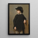 Portrait eines Kindes - Jean-Baptiste-Camille Corot — gerahmtes Bild an der Wand