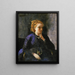 Ritratto di una donna - Jean-Baptiste-Camille Corot — quadro incorniciato alla parete