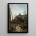 Semur le chemin de l'église - Jean-Baptiste-Camille Corot — gerahmtes Bild an der Wand