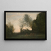 Die Tanz der Nymphen - Jean-Baptiste-Camille Corot — gerahmtes Bild an der Wand