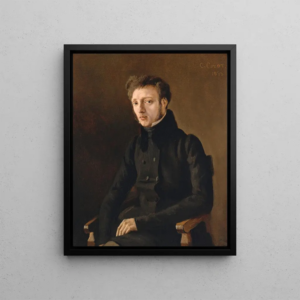 Toussaint Lemaistre 1807-1888 - Jean-Baptiste-Camille Corot — gerahmtes Bild an der Wand