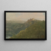 View of Lake Nemi with Genzano in the Distance - Jean-Baptiste-Camille Corot — framed artwork on a wall