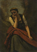 Frau meditierend - Jean-Baptiste-Camille Corot — Ansicht des Kunstwerks