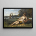 Young Women of Sparta - Jean-Baptiste-Camille Corot — framed artwork on a wall