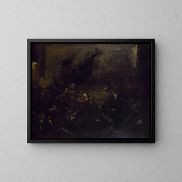Allegoria politica con ritratto di Victor Hugo - Jean-Baptiste Carpeaux — quadro incorniciato alla parete
