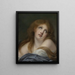 Das Porträt eines jungen Mädchens namens Virginie - Jean-Baptiste Greuze — gerahmtes Bild an der Wand