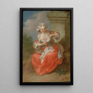 JeanBaptiste Lebel - Young Girl Chasing Fleas.webp