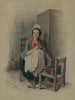 Woman sewing - Jean-Baptiste Madou — artwork view
