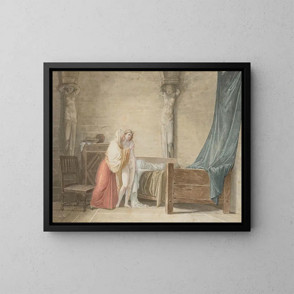 Die letzten Ratschläge - Jean-Baptiste Mallet — gerahmtes Bild an der Wand