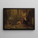 Atalante e Hippomène trasformati in leoni - Jean-Baptiste Oudry — quadro incorniciato alla parete