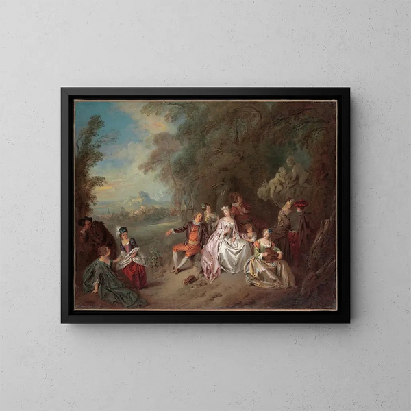 Concert champêtre - Jean-Baptiste Pater — quadro incorniciato alla parete