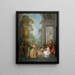 Tänzer in einem Pavillon - Jean-Baptiste Pater — gerahmtes Bild an der Wand