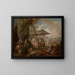 Freuden des Lebens der Soldaten - Jean-Baptiste Pater — gerahmtes Bild an der Wand