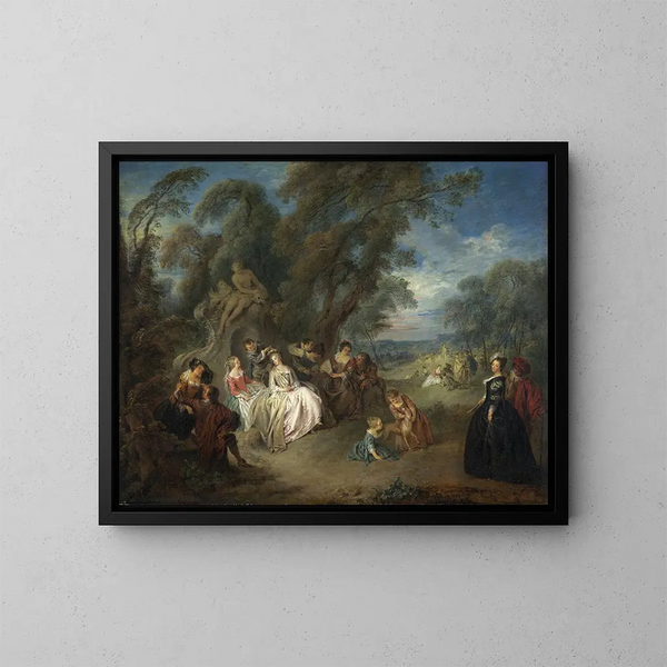 Fête champêtre - Jean-Baptiste Pater — quadro incorniciato alla parete