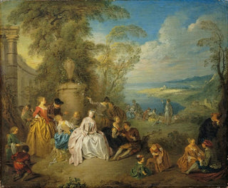 JeanBaptiste Pater - Fte galante in a Coastal Landscape.webp