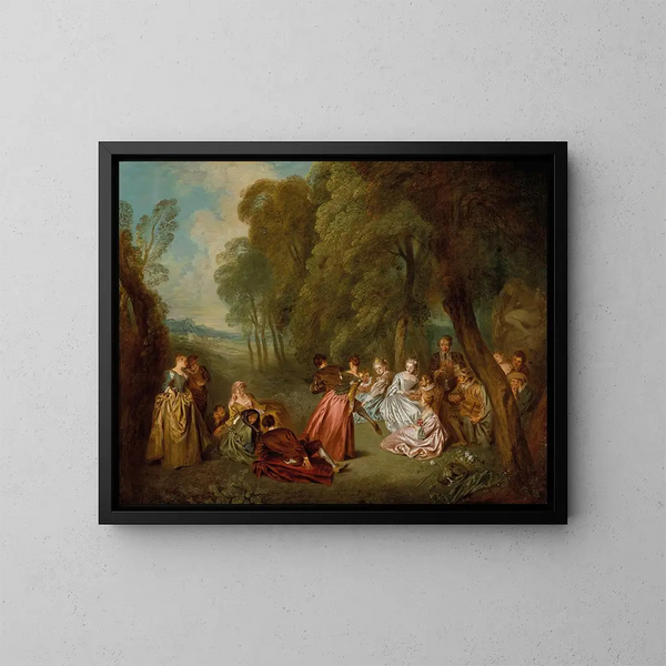Les divertissements champêtres - Jean-Baptiste Pater — quadro incorniciato alla parete