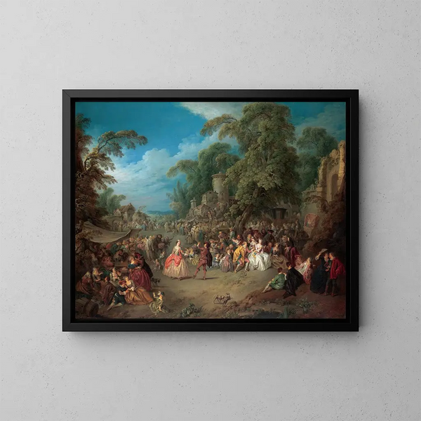 La Foire à Bezons - Jean-Baptiste Pater — quadro incorniciato alla parete