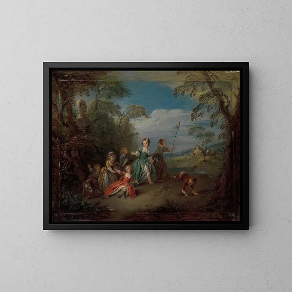 L'Âge d'or - Jean-Baptiste Pater — quadro incorniciato alla parete