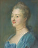 Portrait Painting of Mme Le Moyne née Marie Jeanne Doru aged 32 - Jean-Baptiste Perronneau — artwork view