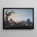Paesaggio animato - Jean-Baptiste Pillement — quadro incorniciato alla parete