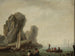 Vista sul mare con barche da pesca - Jean-Baptiste Pillement — vista dell’opera