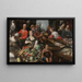 Il mercato - Jean-Baptiste de Saive II — quadro incorniciato alla parete
