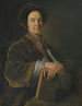 Portrait painting of William Murray, 1st Earl of Mansfield (1705-1793), holding a book and a quill - Jean-Baptiste van Loo — artwork view