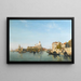 La Punta Della Dogana e Grand Canal Venezia - Jean-Baptiste van Moer — quadro incorniciato alla parete