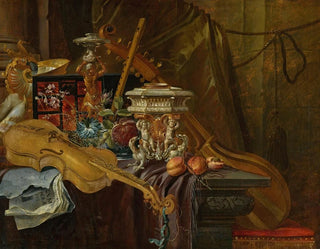 JeanBaptiste van Moerkercke - Still Life With Musical Instruments.webp