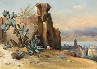 JeanCharles Joseph Rmond - Ancient Ruins near MessinaSicily.webp