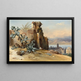 JeanCharles Joseph Rmond - Ancient Ruins near MessinaSicily.webp